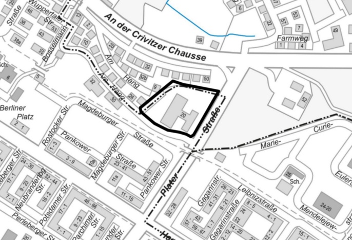 Lageplan © Landeshauptstadt Schwerin